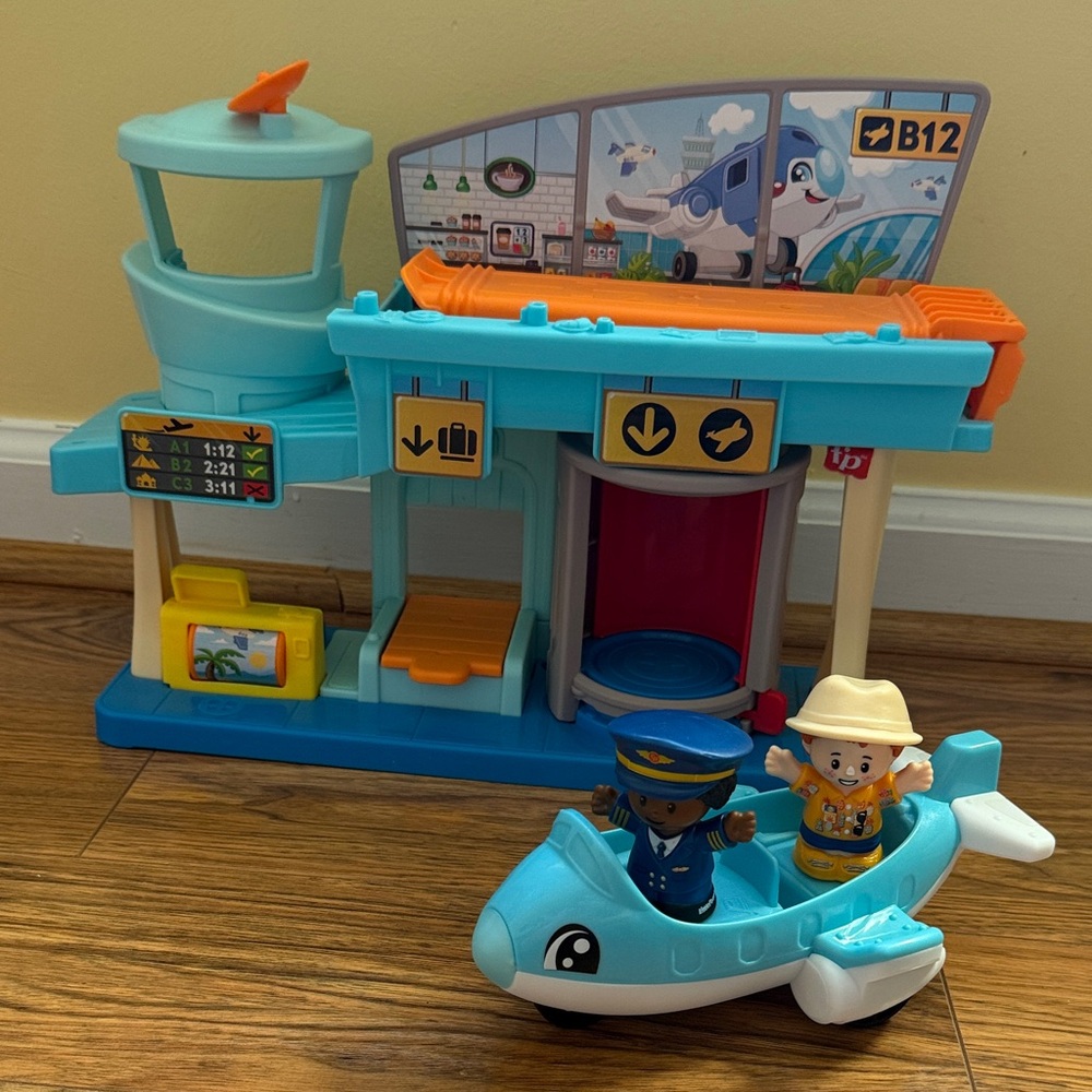 Fisher-Price Little People Adventures Airport Playset with Airplane